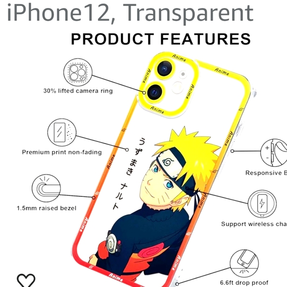 IPHONE 12 2 PK NARUTO ANIMAE PHONE CASES - Picture 5 of 5
